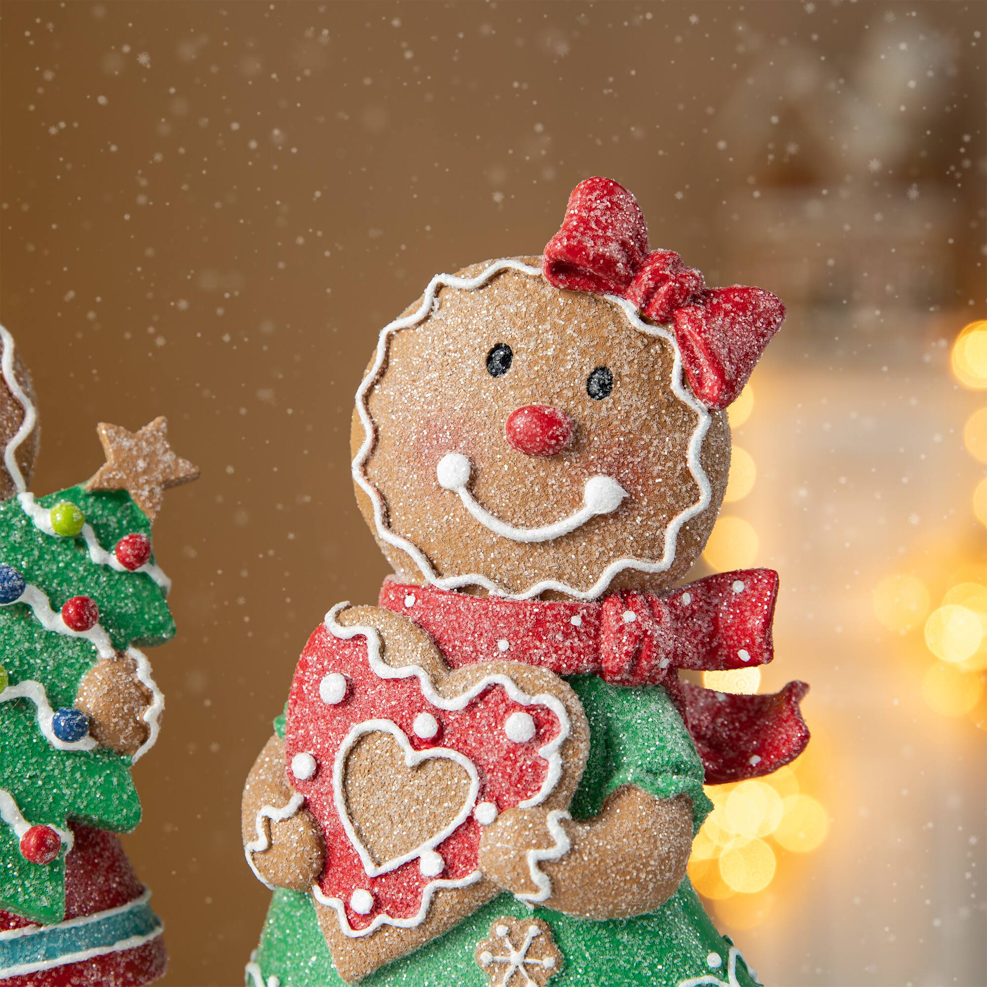 Glitzhome® Gingerbread Table Décor Set